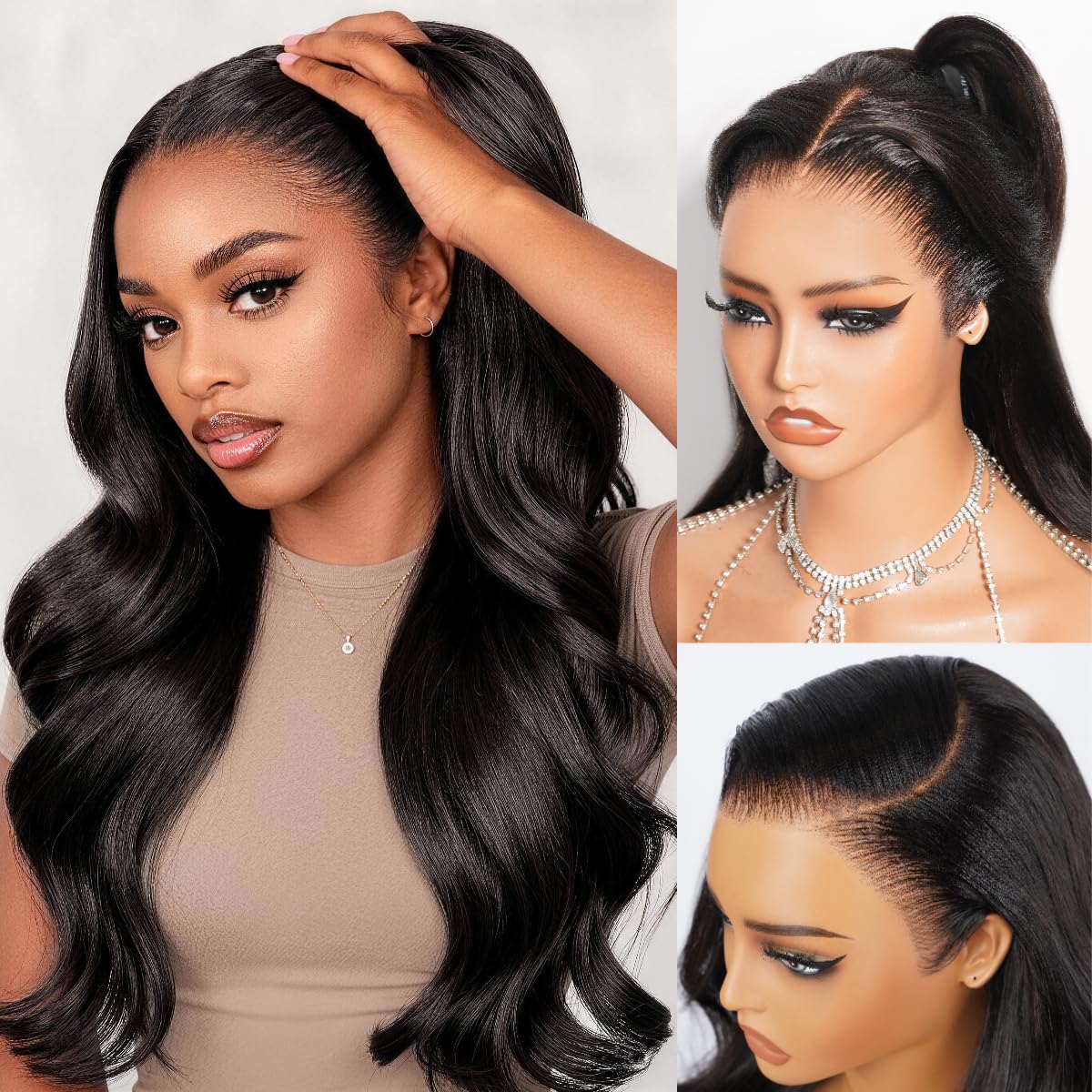 Upgraded "Mini Knotless" Full Lace/Whole Lace No Mesh Body Wave Wig