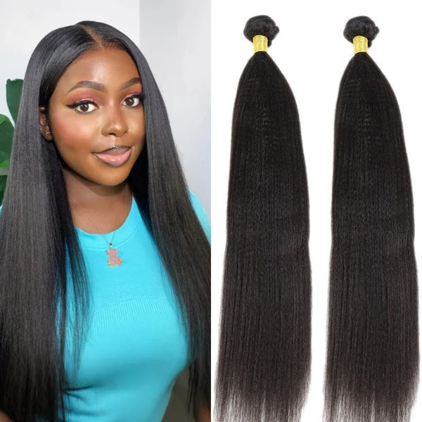 Light Yaki Straight Human Hair Bundles