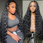 Upgraded Full Lace Wig (All Lace No Mesh) Super Pre-plucked Swiss Human Hair Wig with Invisible Strap Water Wave