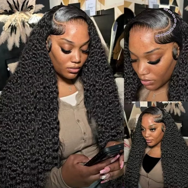 360 Transparent Lace Frontal Pre-plucked Hairline 250% Density Wig - Curly