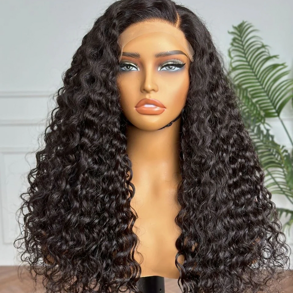 "Mini Knotless"13x6 Fitted Cap Glueless HD Lace Super Pre-Plucked Custom Hairline Burmese Curls Wig