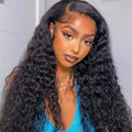 13x6 Fitted Cap Glueless HD Lace Super Pre-Plucked Custom Hairline Natural Wave Wig