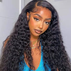 13x6 Fitted Cap Glueless HD Lace Super Pre-Plucked Custom Hairline Natural Wave Wig