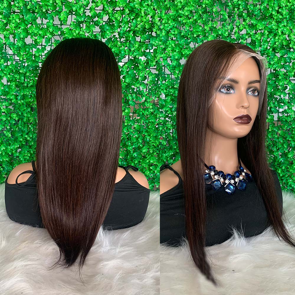 Bio Flexi Air Wig 2.0 Glueless Scalp-Friendly Human Hair 7X7 HD Lace Straight Brown Wig