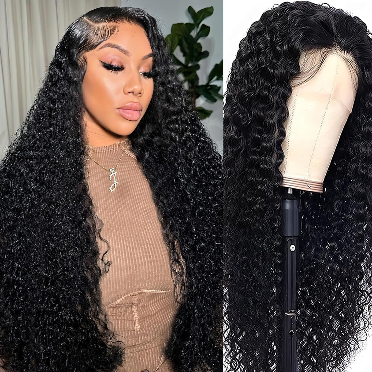 Glueless Air Cap "Mini Knotless" 5X5/13X6 HD Lace Front Wig Water Wave