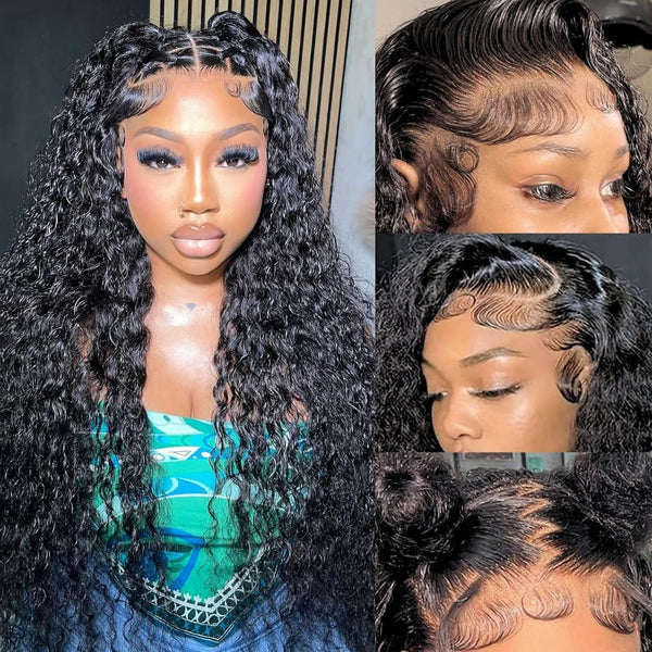 Upgraded "Mini Knotless" Full Lace/Whole Lace No Mesh Wig Water Wave