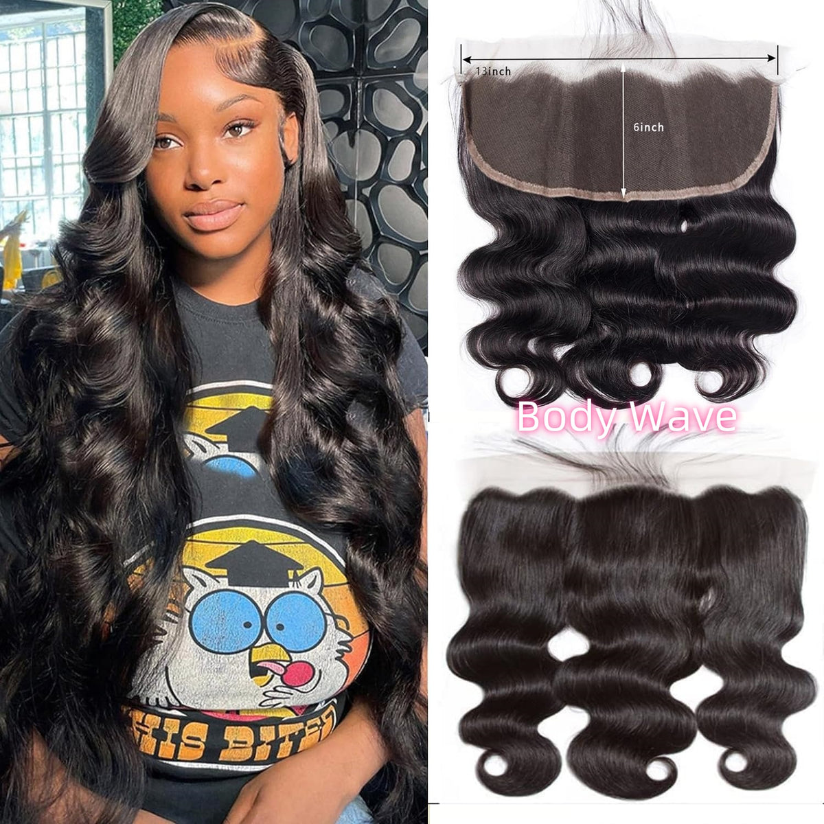 All Texture-13x6 HD/Transparent Lace Frontal
