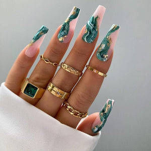 Emerald Treasure|Nails