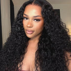 13x6 Fitted Cap Glueless HD Lace Super Pre-Plucked Custom Hairline Natural Wave Wig