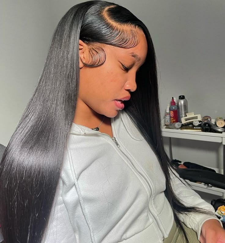 13x6 Fitted Cap Glueless HD Lace Super Pre-Plucked Custom Hairline Straight Wig