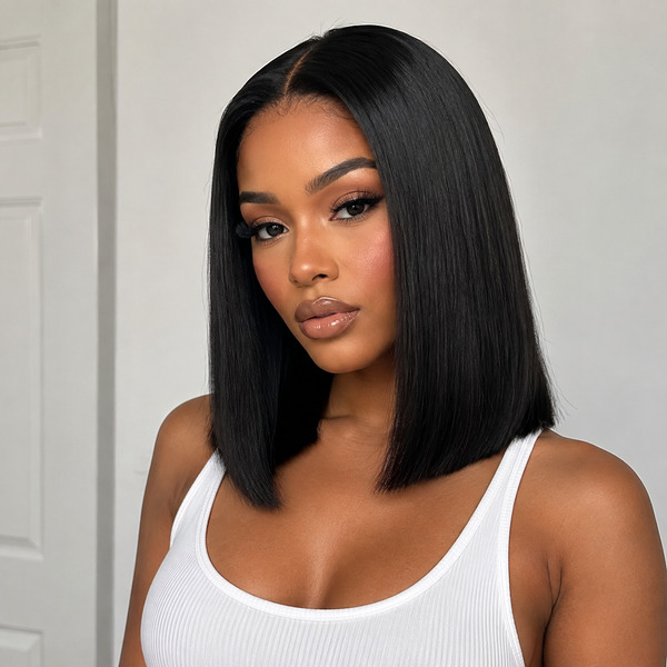 Bob Wig Swiss Lace 13x6 Lace Front Wig Fake Scalp