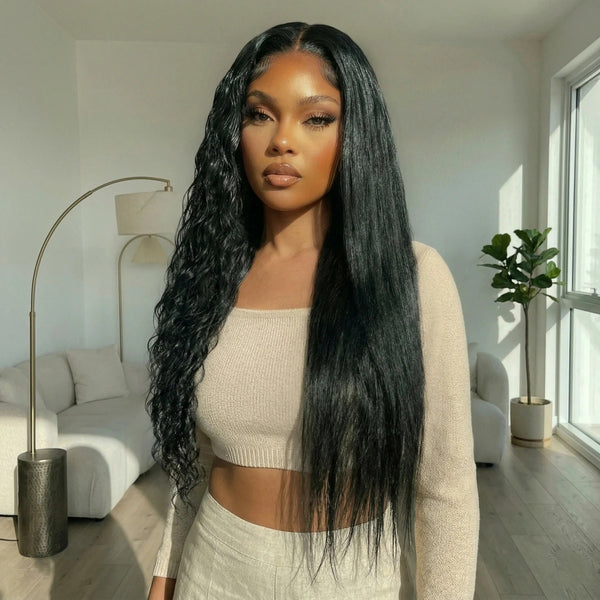 New Hairline Wet & Wavy 2 in 1 Wig HD Crystal Lace 13X6 Lace Wig
