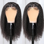 Natural Edge Skin Melt Lace Frontal Wig Afro Kinky Curly
