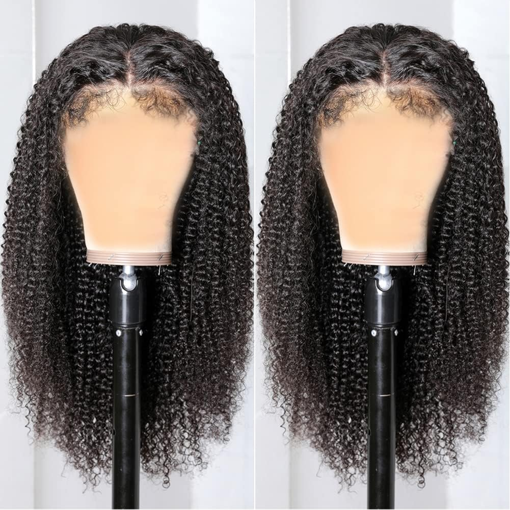 Natural Edge Skin Melt Lace Frontal Wig Afro Kinky Curly