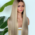 【Lux Customization】5X5/ 13x4 HD Lace Ombre Blonde Straight Wig