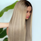 【Lux Customization】5X5/ 13x4 HD Lace Ombre Blonde Straight Wig