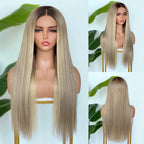 【Lux Customization】5X5/ 13x4 HD Lace Ombre Blonde Straight Wig