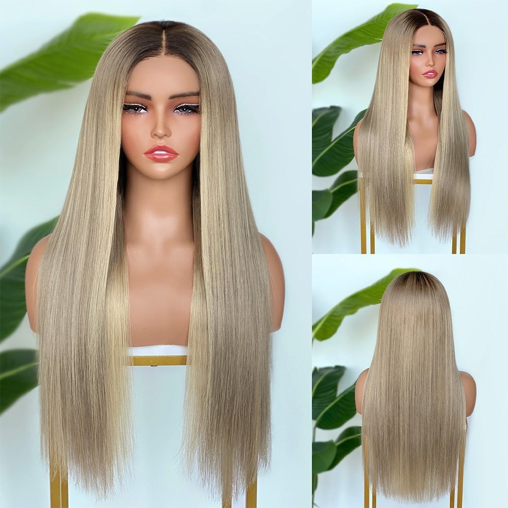 【Lux Customization】5X5/ 13x4 HD Lace Ombre Blonde Straight Wig
