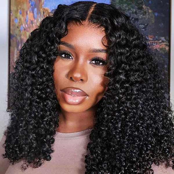 PRE-CUT EAR TAB 360 Lace “Mini-Knotless” Swiss Lace 250% Density With  Invisible Adjustable Strap - Burmese Curls