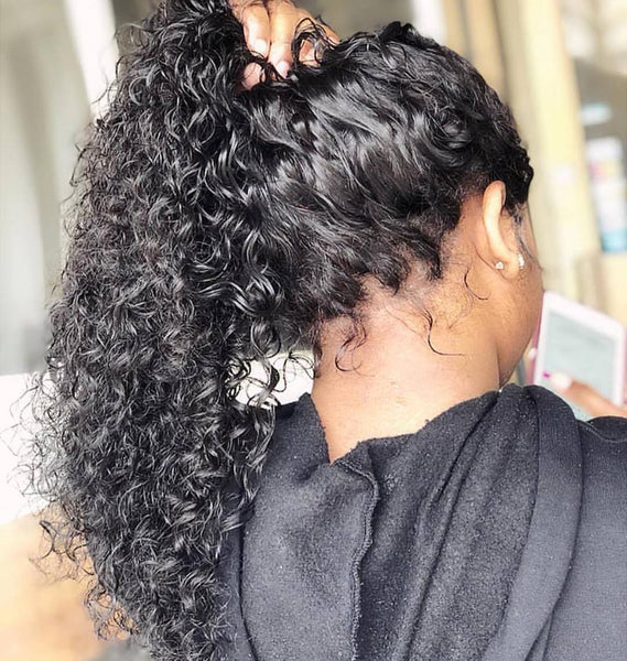 Upgraded Full Lace Wig (All Lace No Mesh) Super Pre-plucked Swiss/Transparent Lace Human Hair Wig with Invisible Strap Water Wave