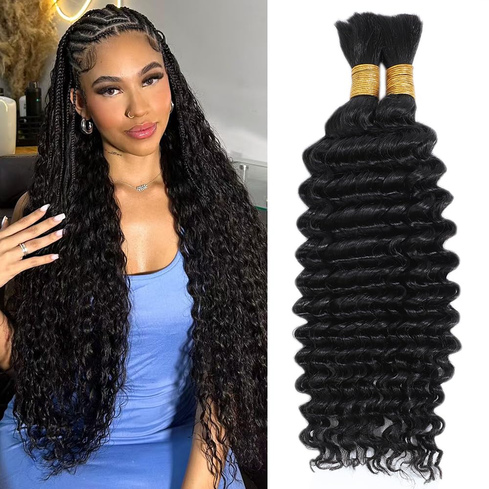 Deep Wave Bulk Hair Bundles