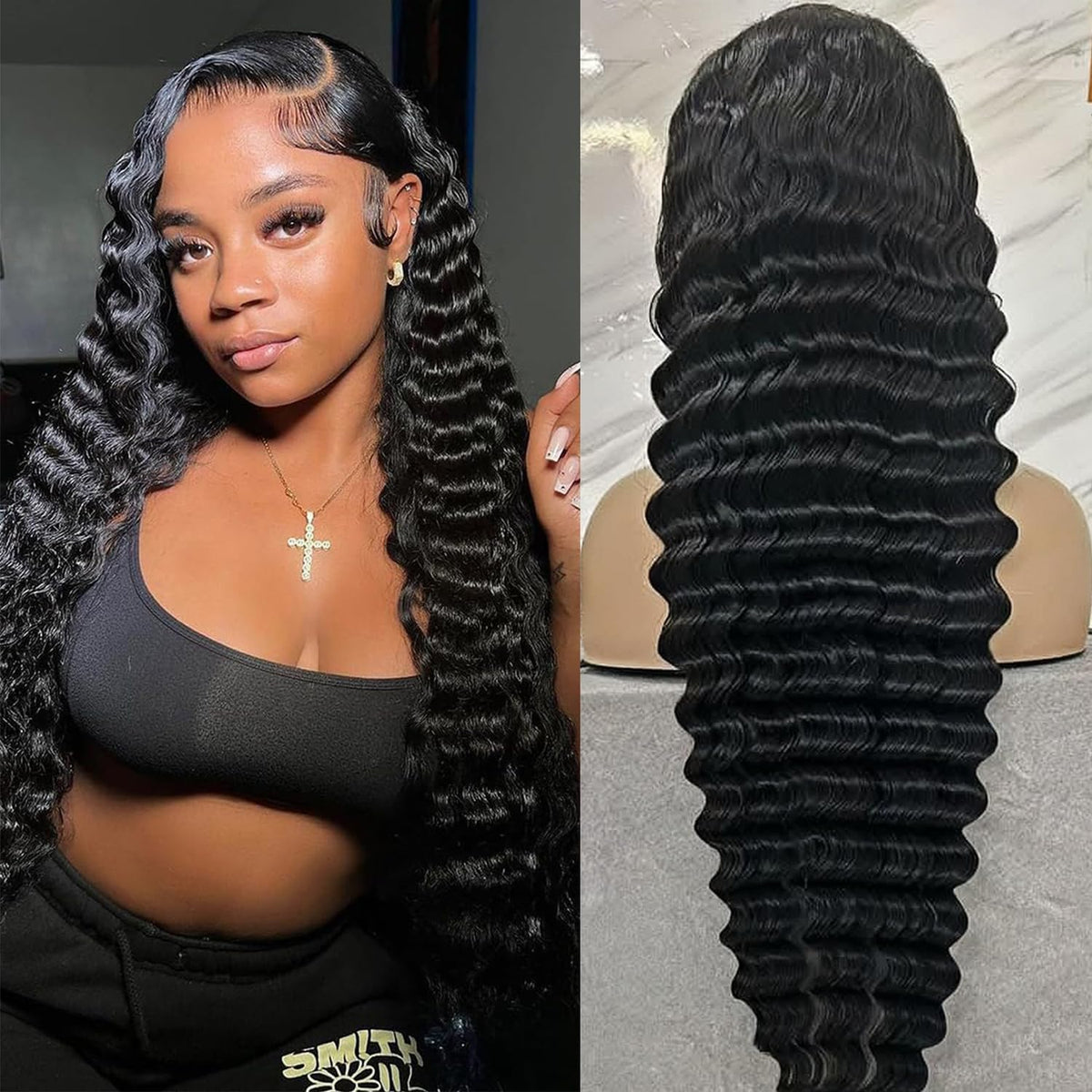 5X5/13x4/13X6 HD Lace Pre-plucked Hairline 32 Inches Extra-Long Wig-Loose Wave