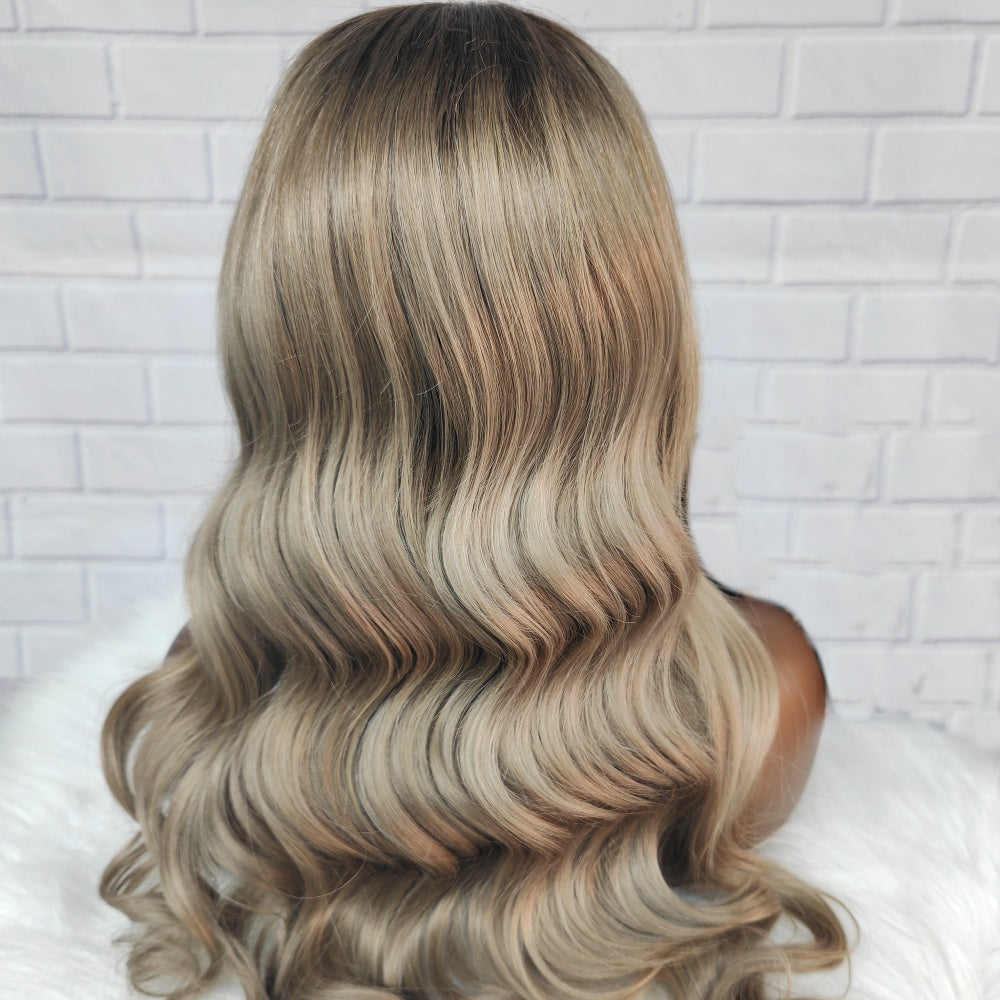【Lux Customization】5X5/ 13x4 HD Lace Ombre Highlight Wave Wig
