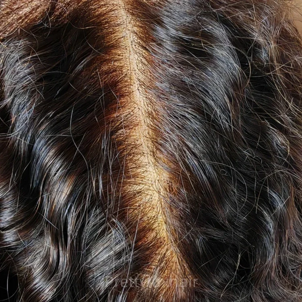 PRE-CUT EAR TAB 360 Lace “Mini-Knotless” Swiss Lace Burmese Curls With Invisible Adjustable Strap