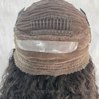 PRE-CUT EAR TAB 360 Lace “Mini-Knotless” Swiss Lace Deep Loose Wave Human Hair Wig with Invisible Adjustable Strap