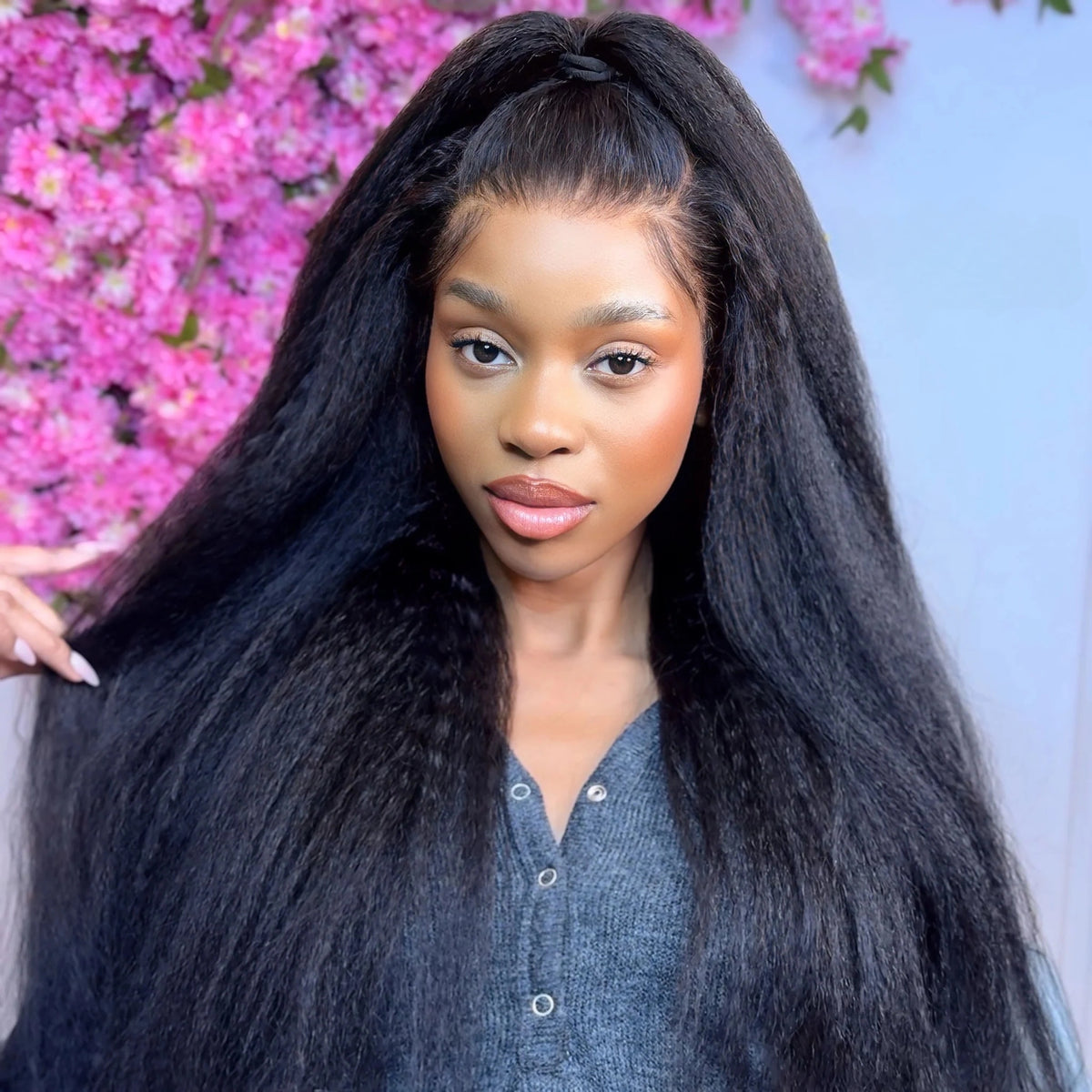 6x6/7X7 Closure HD Lace Kinky Straight Wig