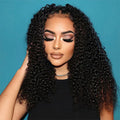 13x4/13x6 Transparent Lace Pre-plucked Jerry Curly Human Hair Wig