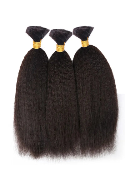 Kinky Straight Bulk Hair Bundles