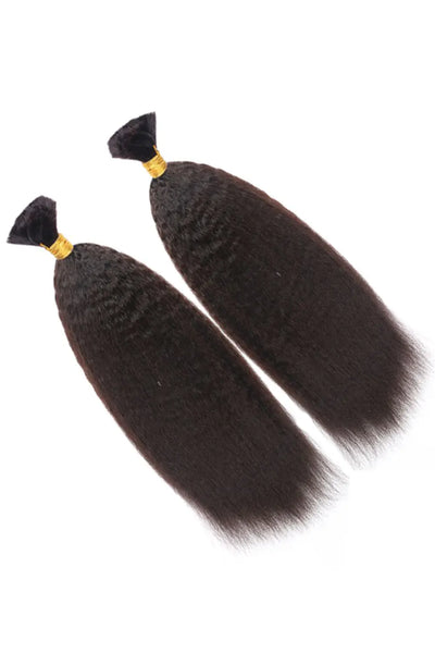 Kinky Straight Bulk Hair Bundles