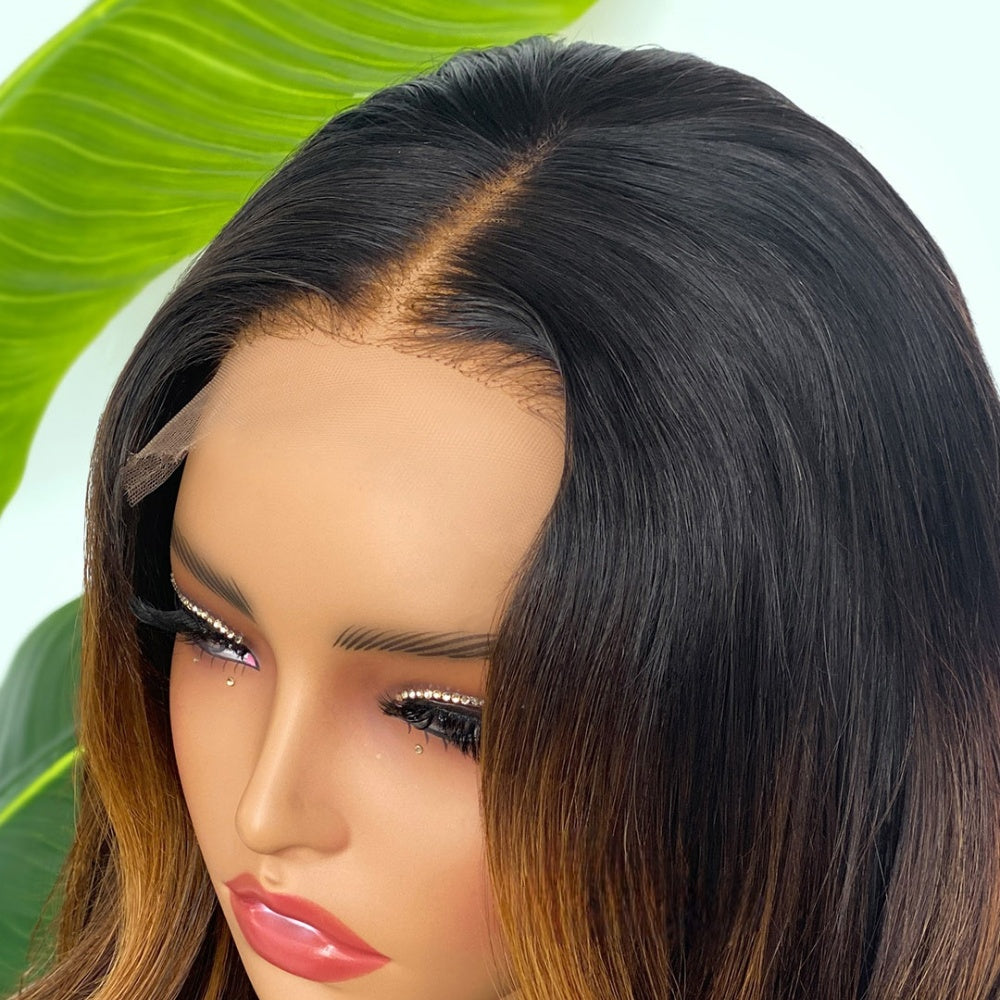 【Lux Customization】5X5/ 13x4 HD Lace Brown Highlight Wave Wig