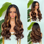 【Lux Customization】5X5/ 13x4 HD Lace Brown Highlight Wave Wig