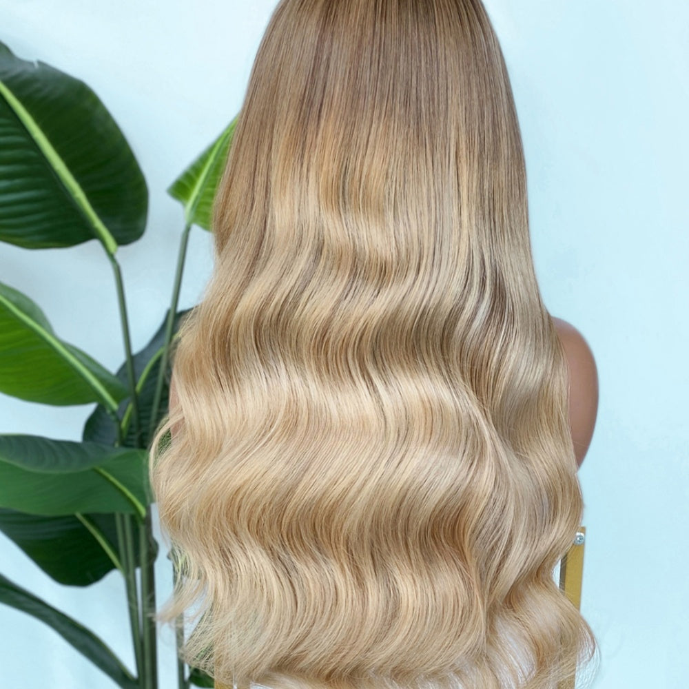 【Lux Customization】5X5/ 13x4 HD Lace Ash Blonde Wave Wig