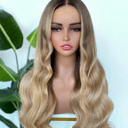 【Lux Customization】5X5/ 13x4 HD Lace Ash Blonde Wave Wig