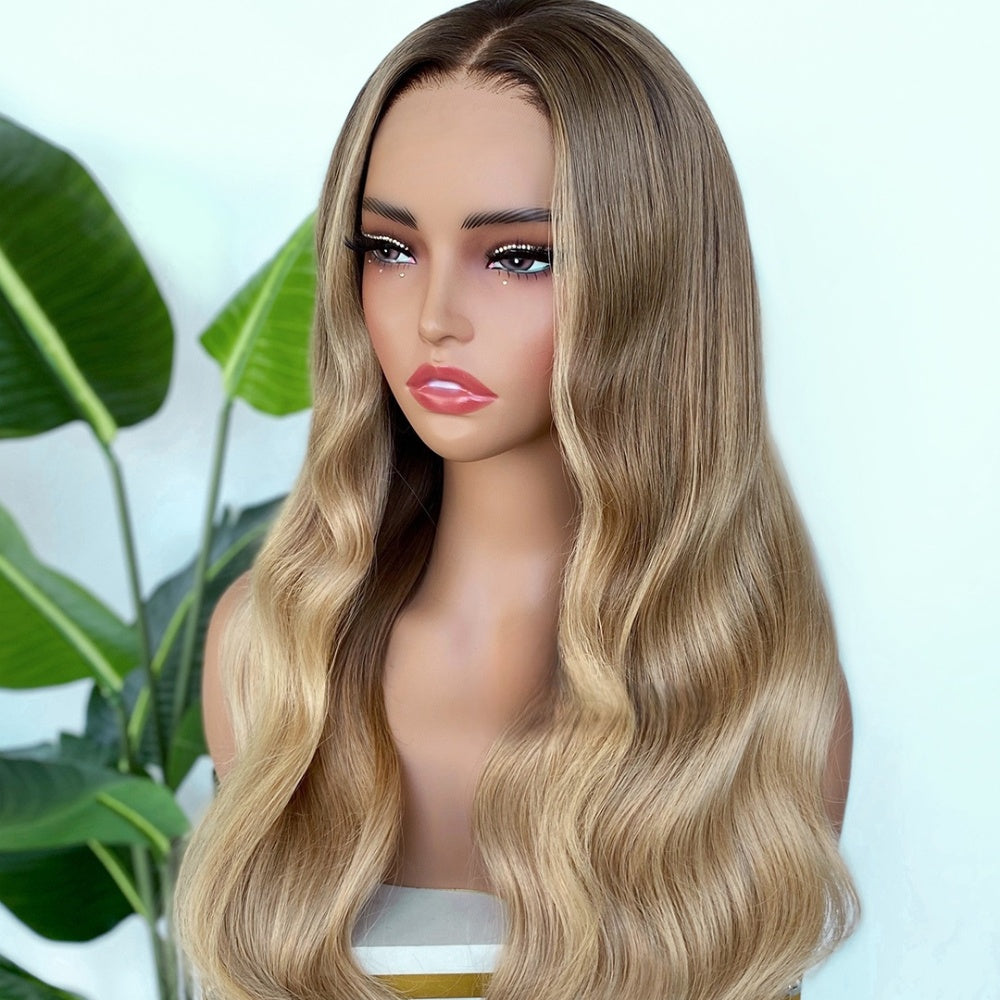 【Lux Customization】5X5/ 13x4 HD Lace Ash Blonde Wave Wig