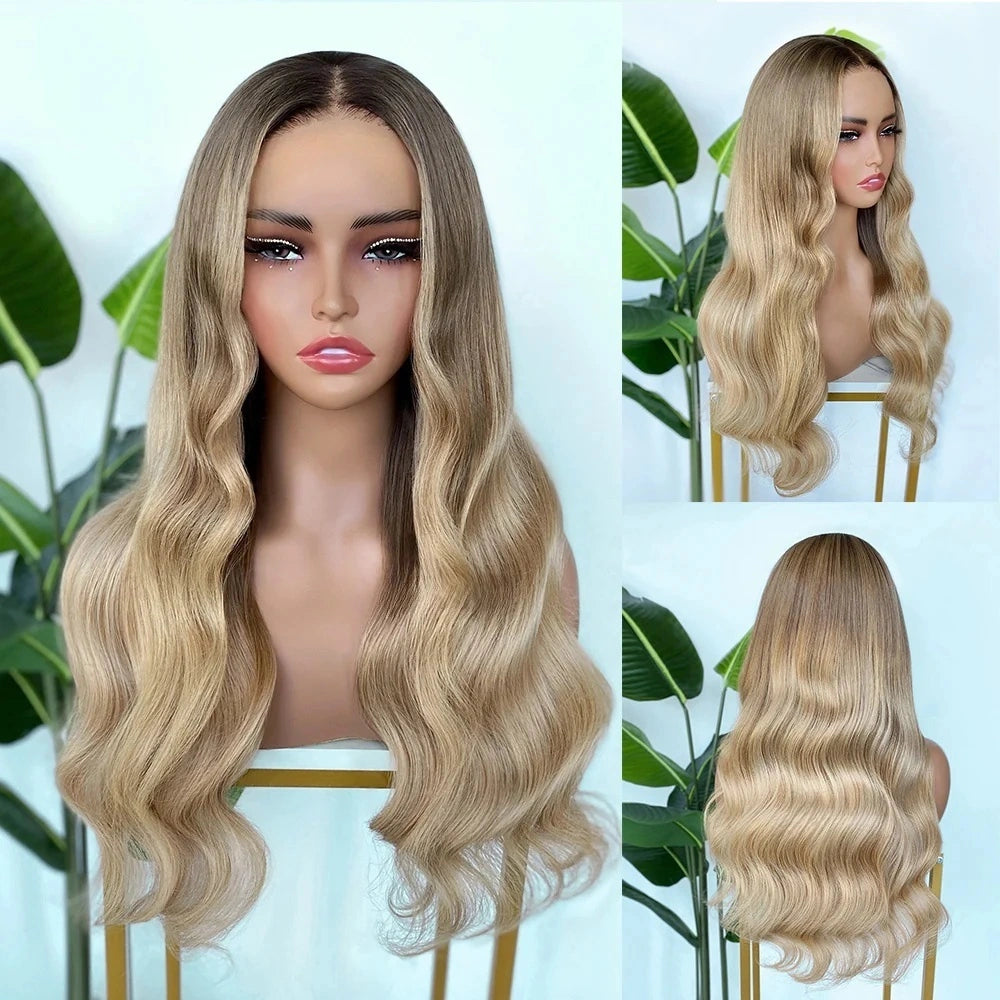 【Lux Customization】5X5/ 13x4 HD Lace Ash Blonde Wave Wig