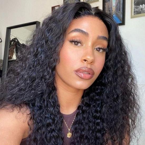 Upgraded Full Lace Wig (All Lace No Mesh) Super Pre-plucked Swiss Lace Human Hair Wig with Invisible Strap Loose Wave