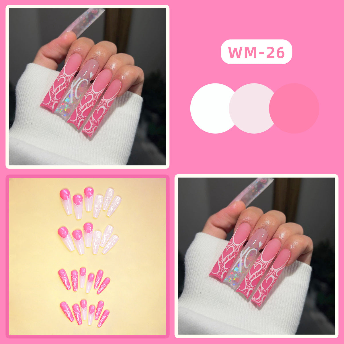 Diamond Rain of Love|Nails