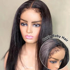 Natural Edge Skin Melt Lace Frontal Wig Straight
