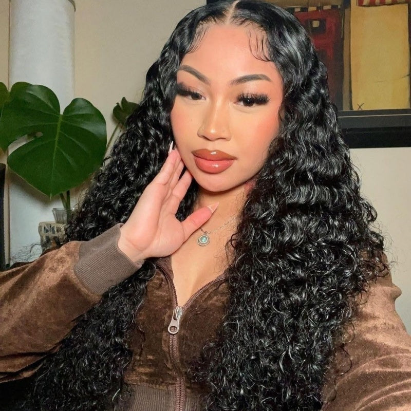 Glueless Air Cap "Mini Knotless" 5X5/13X6 HD Lace Front Wig - Curly