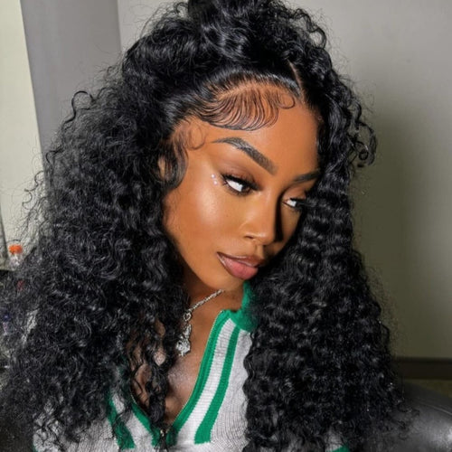 "Mini Knotless" 13x6 HD Lace Super Pre-Plucked Hairline High Density Wig - Burmese Curls