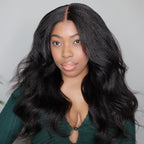 “Mini-Knotless” 9X6 Drawstring Swiss Lace Wig - Yaki Wave