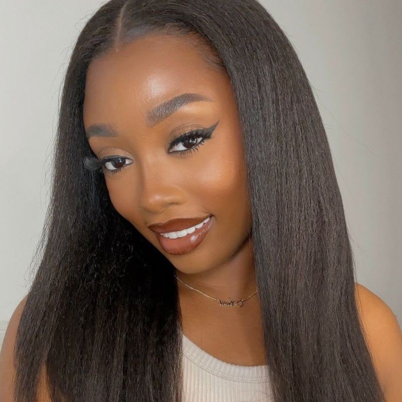 Wear & Go 6x4 Pre-Cut Swiss Lace Glueless Wig -  Light Yaki Straight