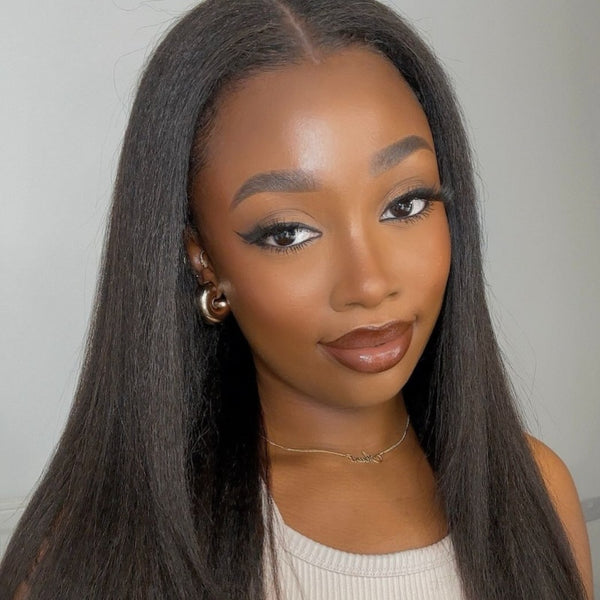 Wear & Go 6x4 Pre-Cut Swiss Lace Glueless Wig -  Light Yaki Straight