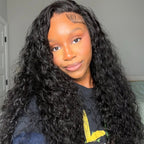 7X5 Drawstring Pre-Cut Swiss Lace Closure Wig - Water Wave