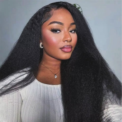 Wear & Go 6x4 Pre-Cut Swiss Lace Glueless Wig - Kinky Straight