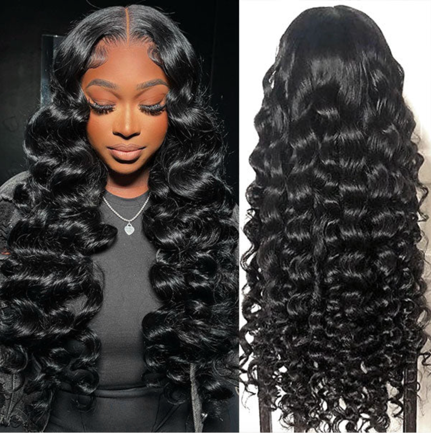 "Mini Knotless"13X6 SUPER Pre-Plucked Custom Hairline Wand Curl Wig